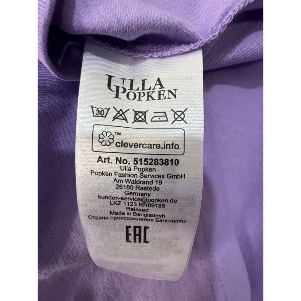 Ulla Popken Short Sleeve Light Purple V Neck T-Shirt Size 28/30 NWT - Picture 10 of 10